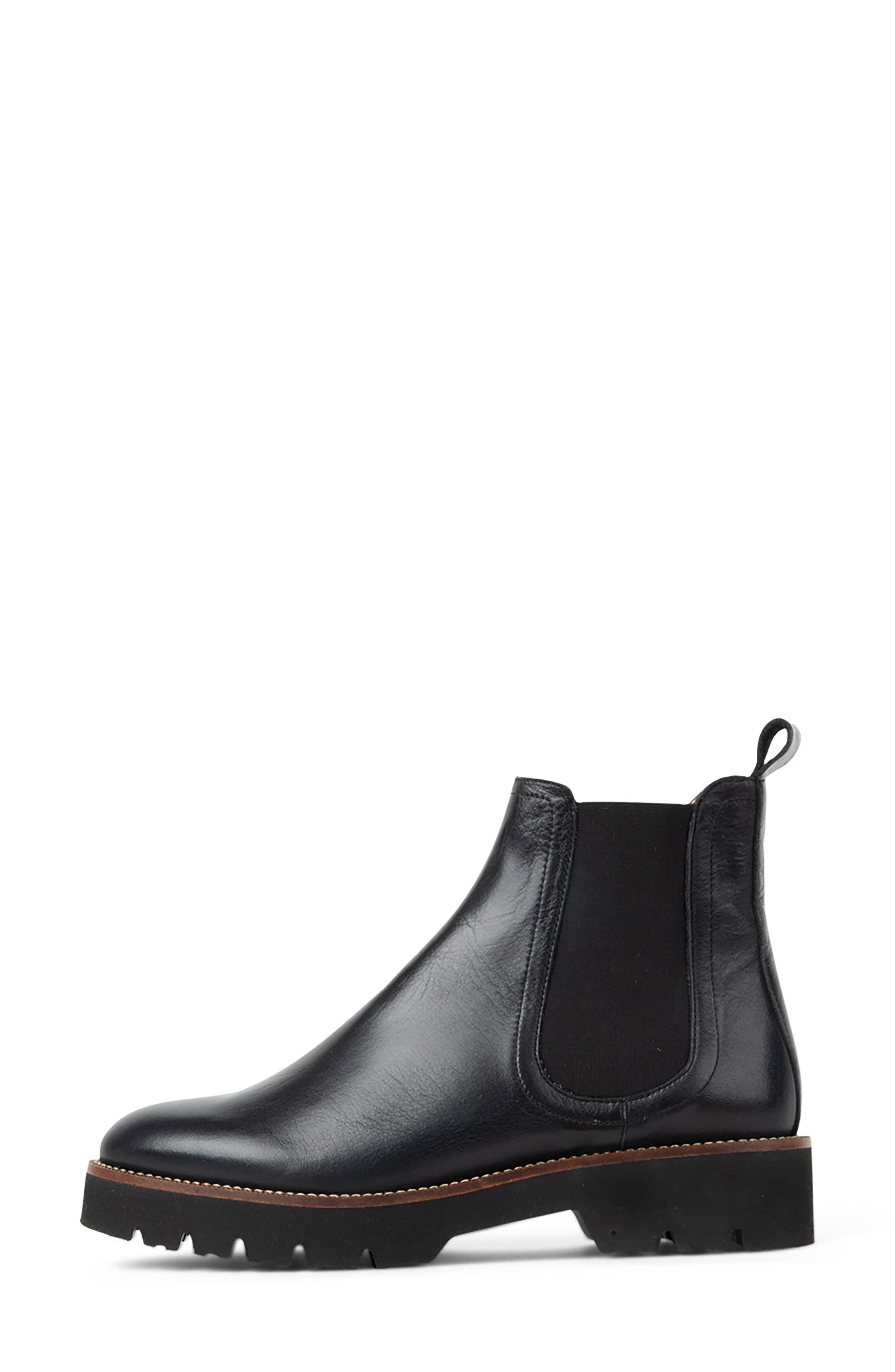 patricia green Lug Sole Chelsea Boot, Alternate, color, Black
