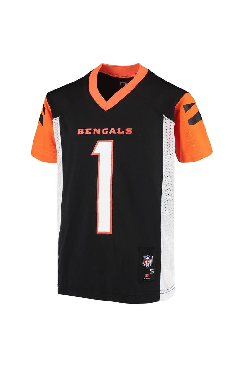 Youth Ja'Marr Chase Black Cincinnati Bengals Replica Player Jersey, Alternate, color, Black