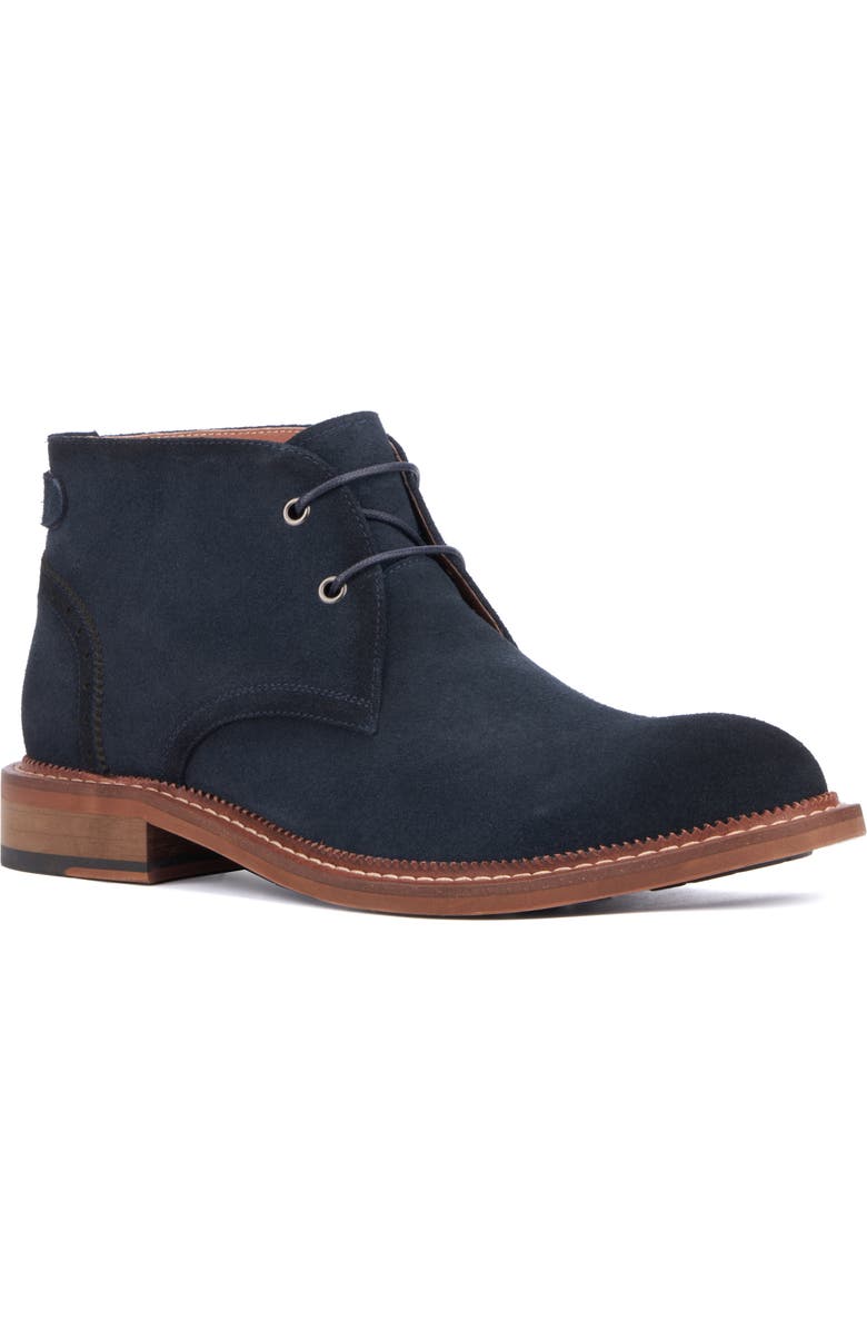 VINTAGE FOUNDRY Milton Chukka Boot, Main, color, Navy