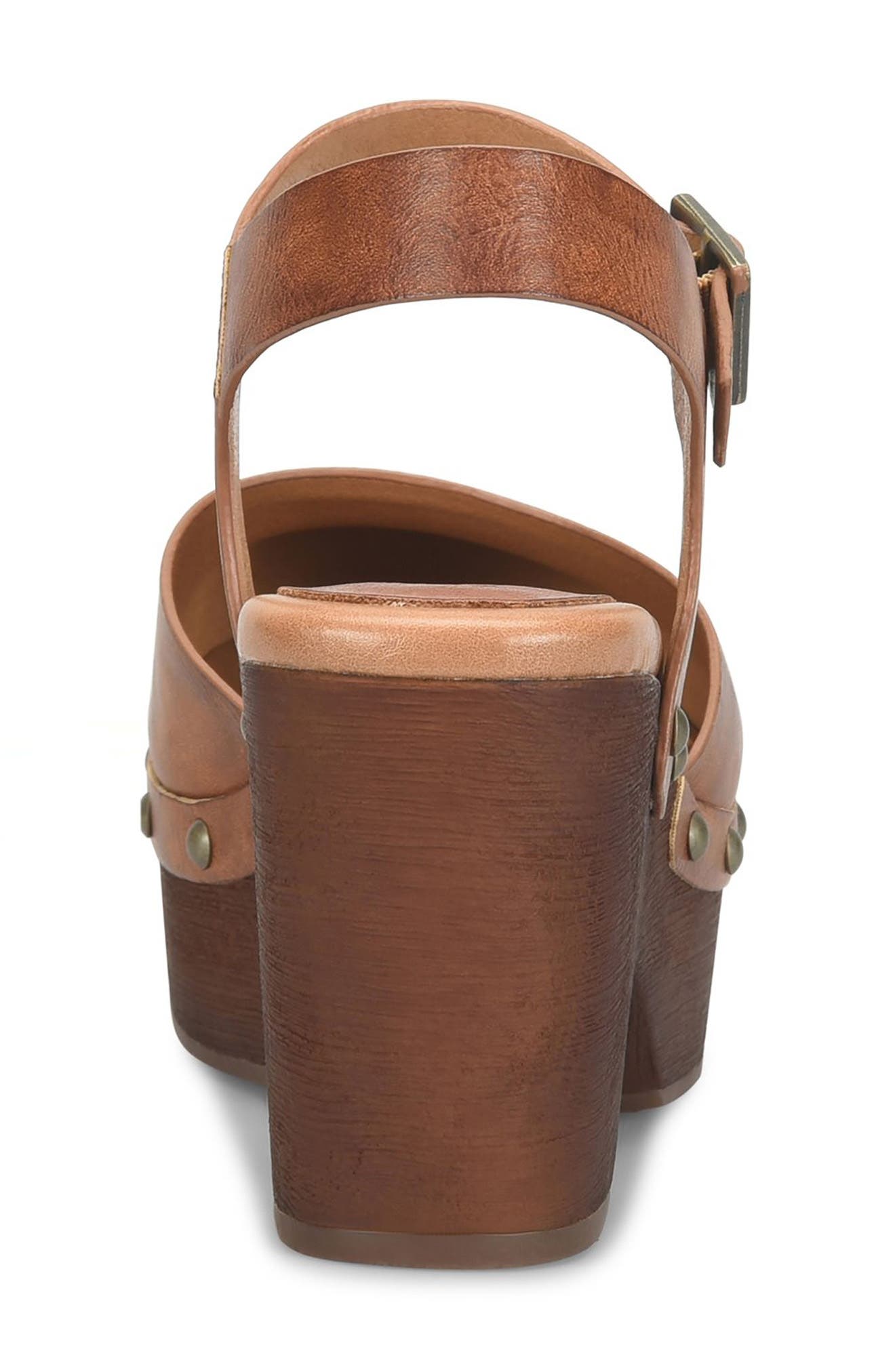 Lapra Platform Clog, Alternate, color, DARK TAN