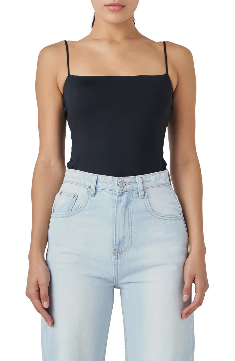 Grey Lab Camisole Bodysuit, Main, color,