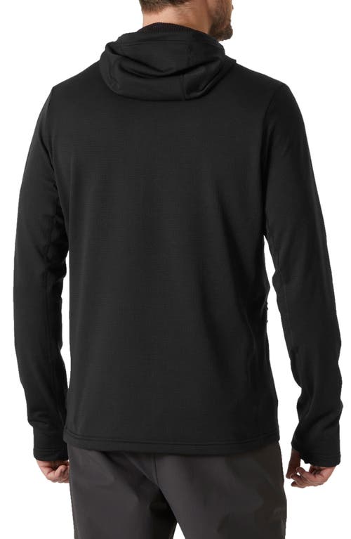 Helly Hansen Versalite Fleece Hooded Jacket In Black