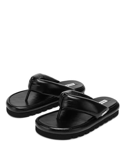 Naked Wolfe Hilary Leather Sandal In Black