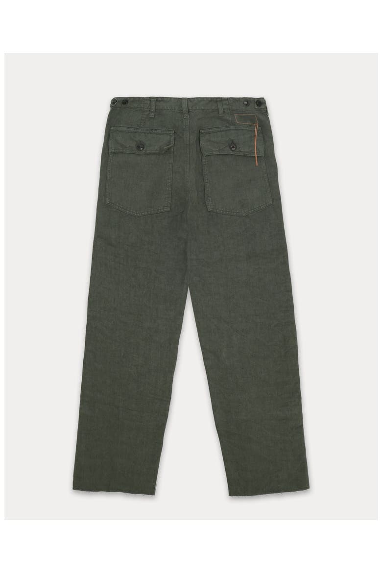 Newfatiguetv Fatigue Linen Trousers, Alternate, color, Military Green