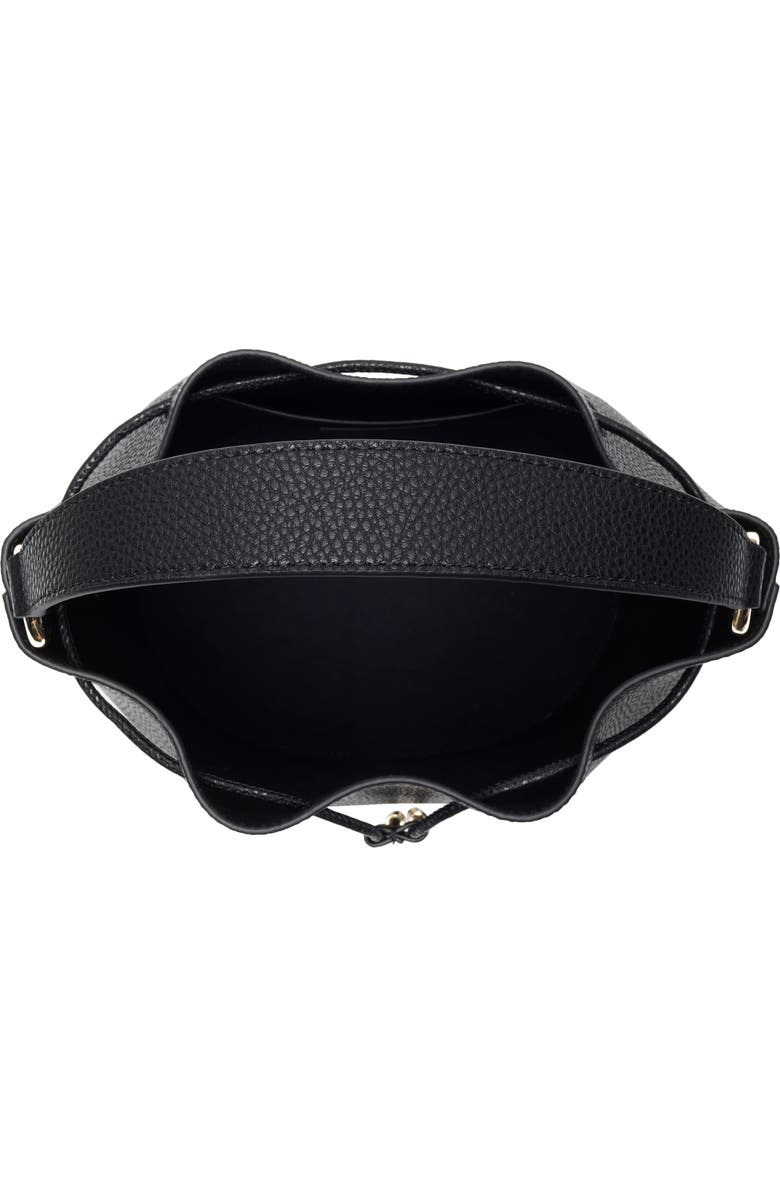 Furla Gardenia Drawstring Bucket Bag, Alternate, color, Nero Toni Ghiaccio