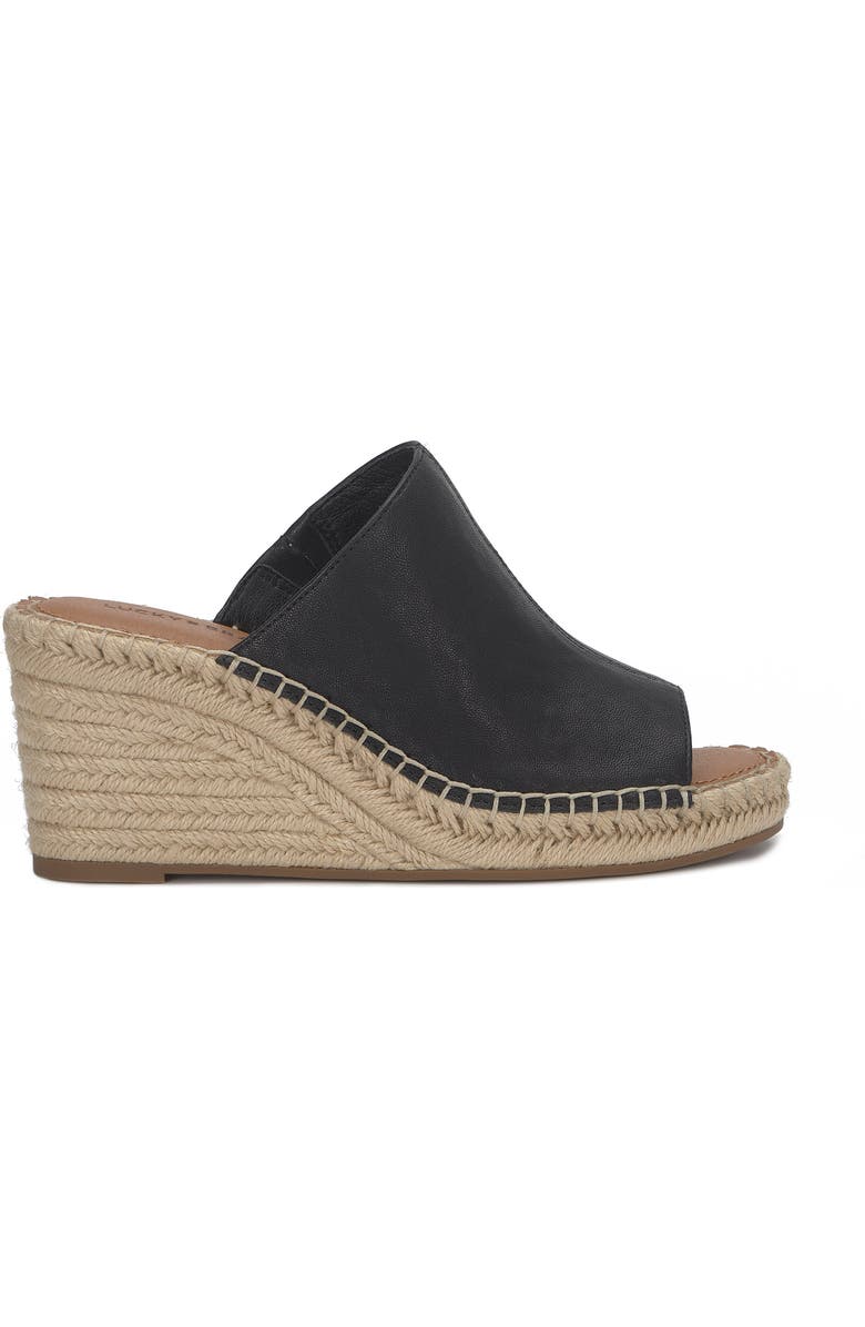 Lucky Brand Cabriah Espadrille Platform Wedge Slide Sandal, Alternate, color, Black Shsntw
