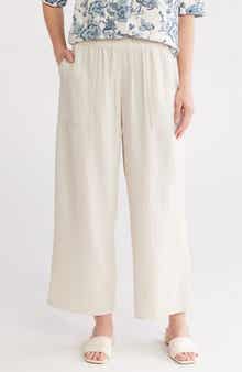 Caslon® Cotton Gauze Pull-On Pants
