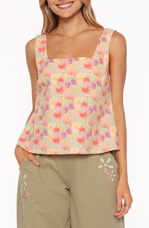 Talyn Button Back Top