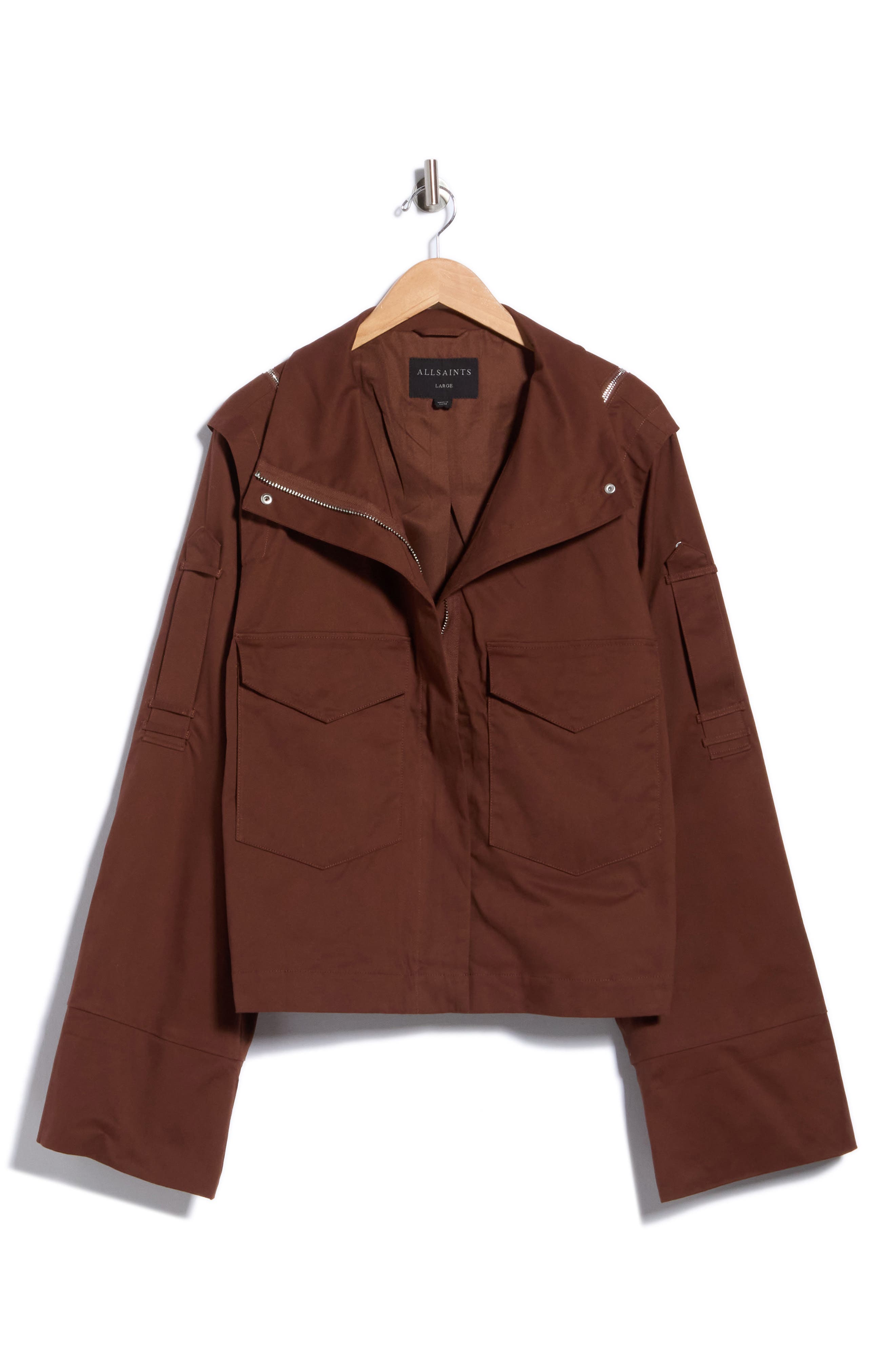 Leighton Cotton Blend Utility Jacket