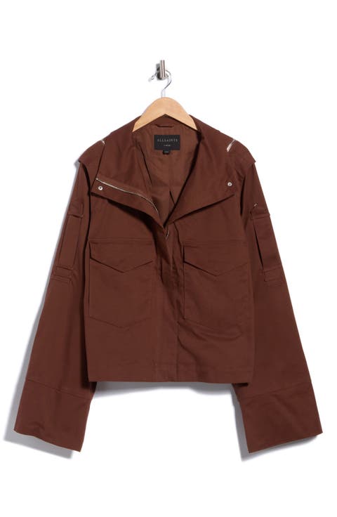 Leighton Cotton Blend Utility Jacket