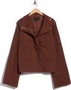 AllSaints Leighton Cotton Blend Utility Jacket