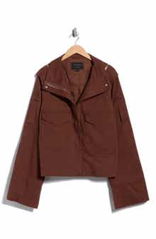 Leighton Cotton Blend Utility Jacket