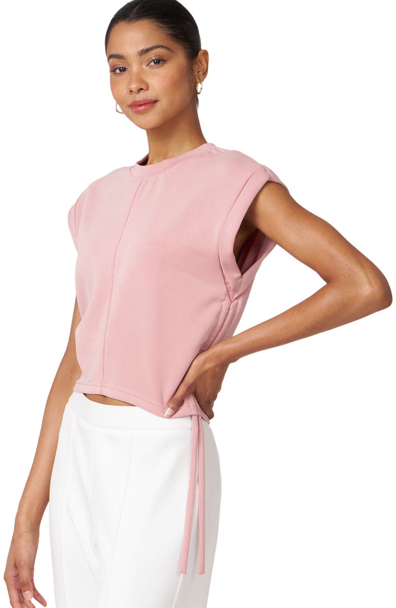 Rebody Active Nadine Scuba Knit Shirring Top, Alternate, color, Pink