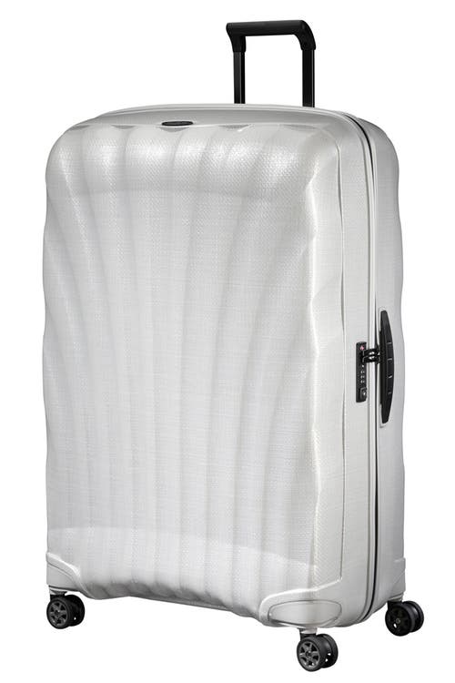 Samsonite C-lite Hardside 33-inch Extra Large Checked Spinner Luggage In Off White