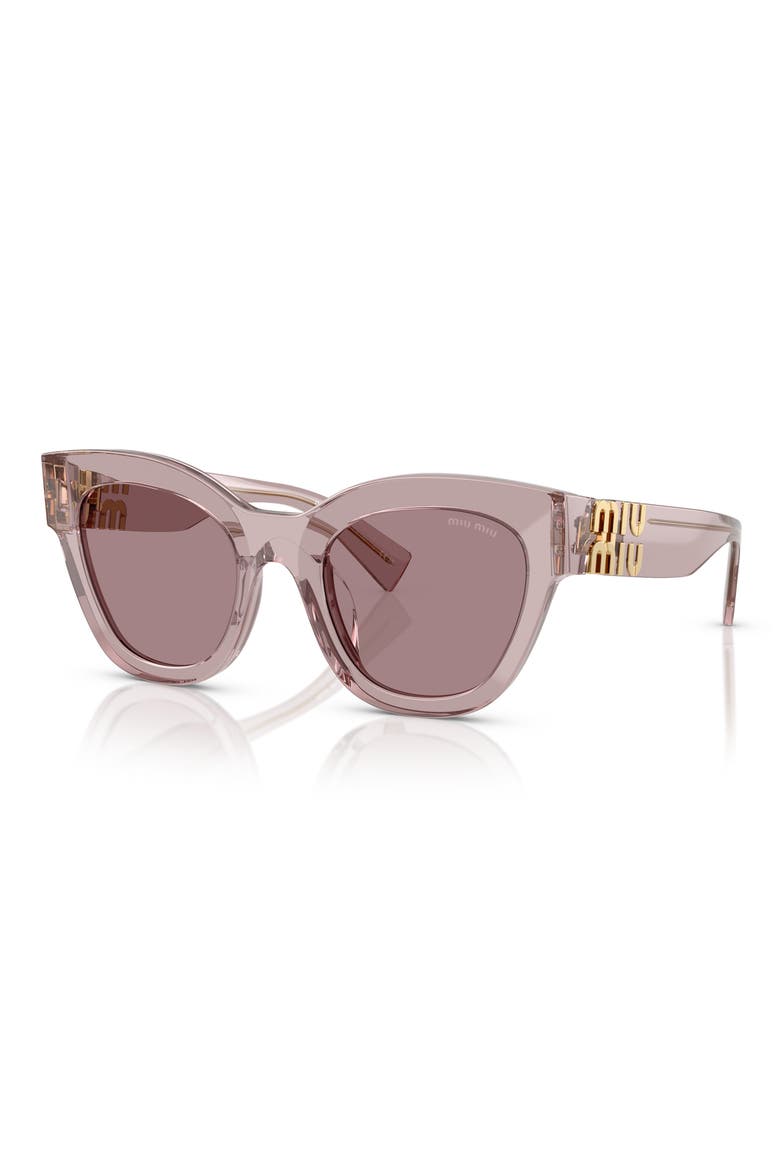 51mm Square Sunglasses, Alternate, color, BROWN