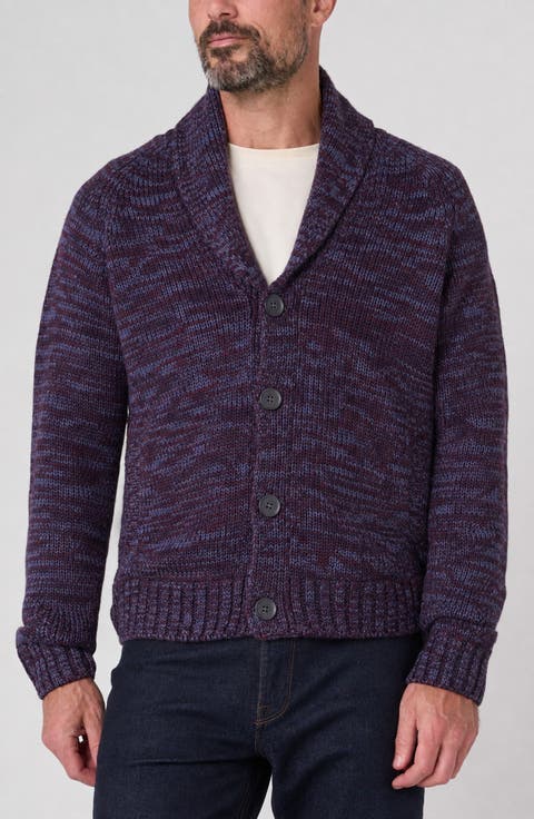 Marled Shawl Collar Cardigan