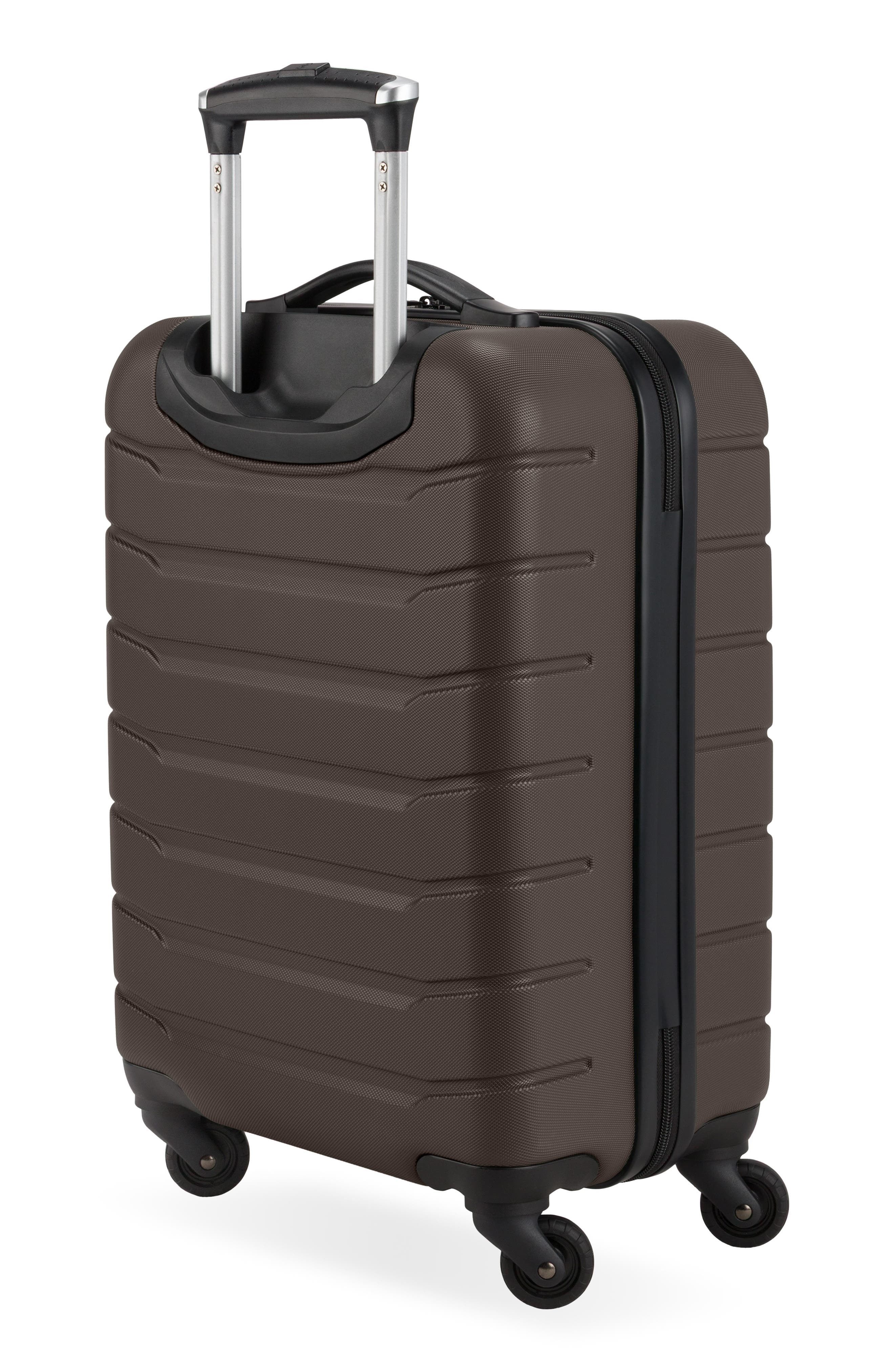 SWISSGEAR 20-Inch Hardside Spinner Carry-On Suitcase, Alternate, color, Chocolate