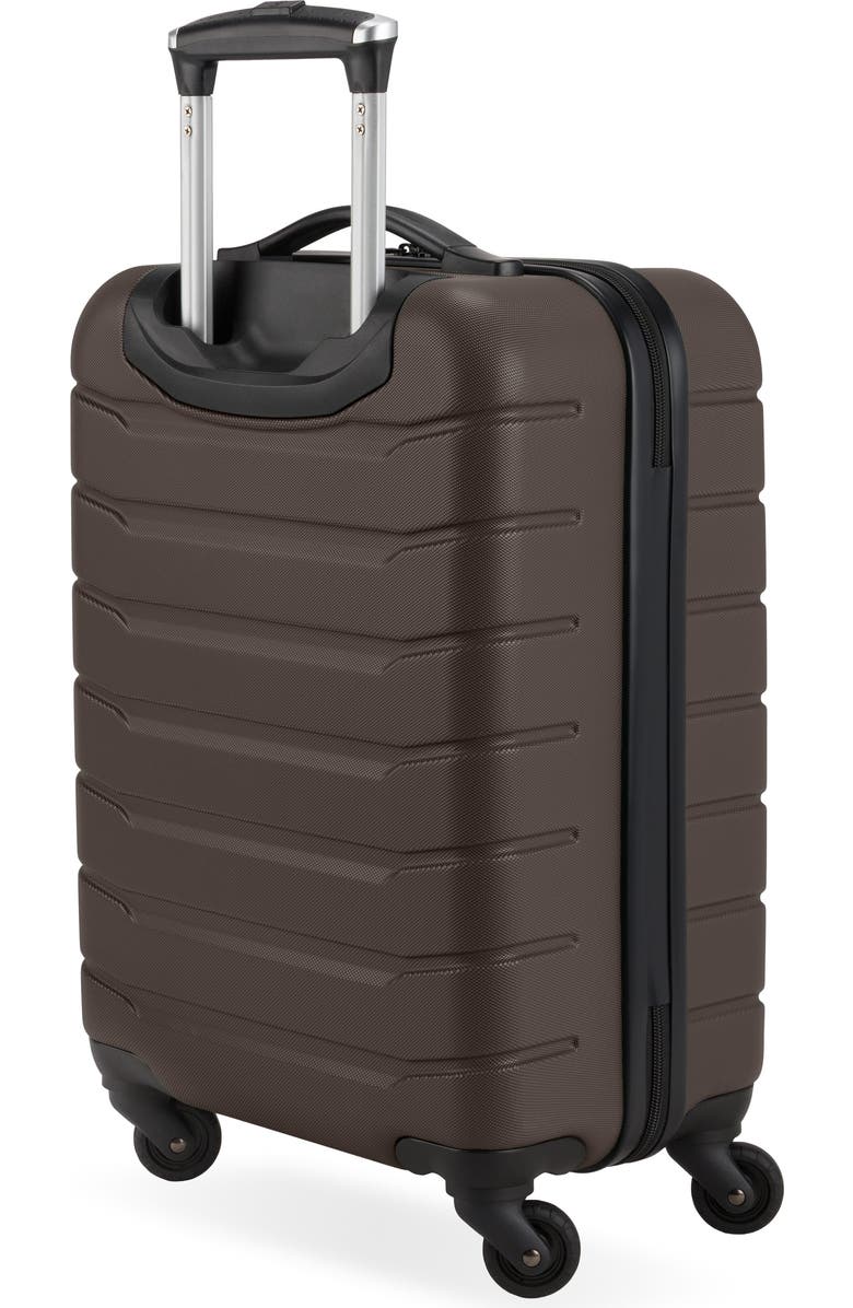 SWISSGEAR 20-Inch Hardside Spinner Carry-On Suitcase, Alternate, color, Chocolate
