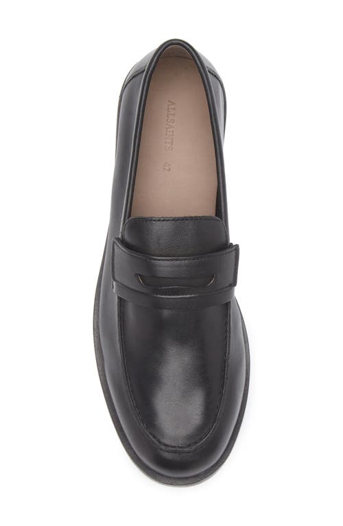 Allsaints Harmon Penny Loafer In Black