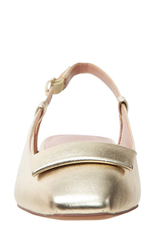 Linea Paolo Caris Slingback Pump In Gold