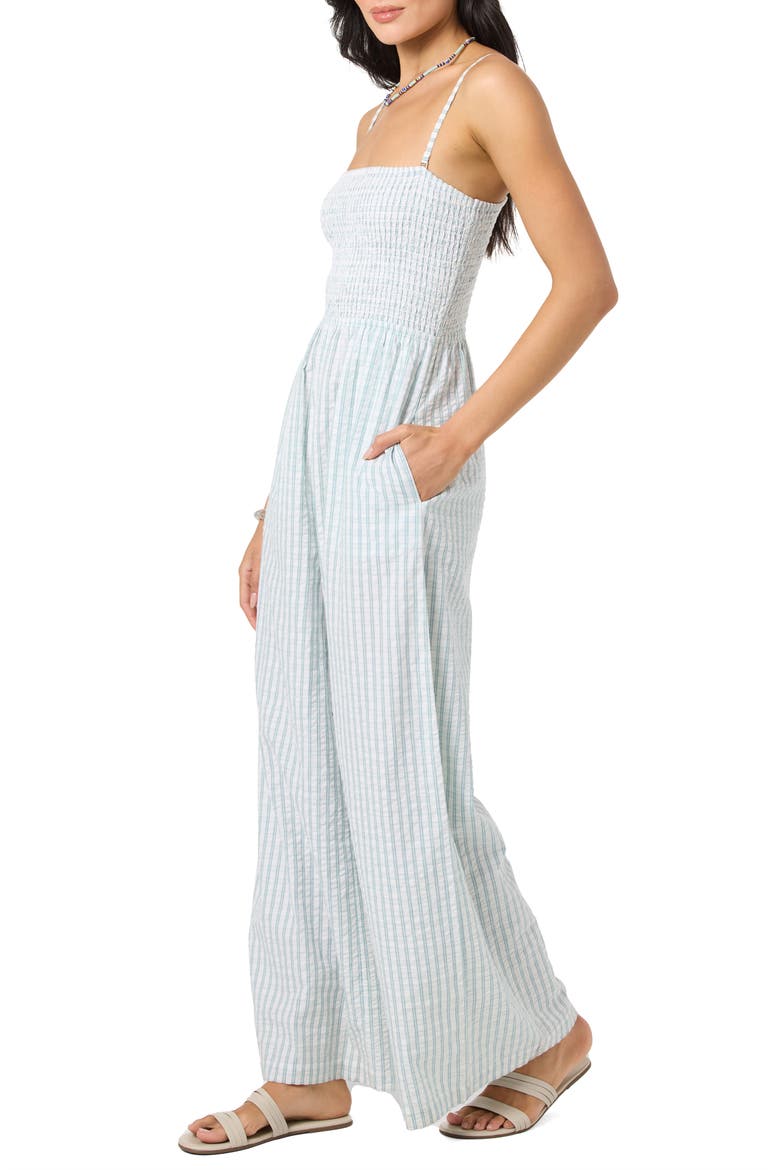 Aiyana Print Jumpsuit, Alternate, color, WINTER WHITE