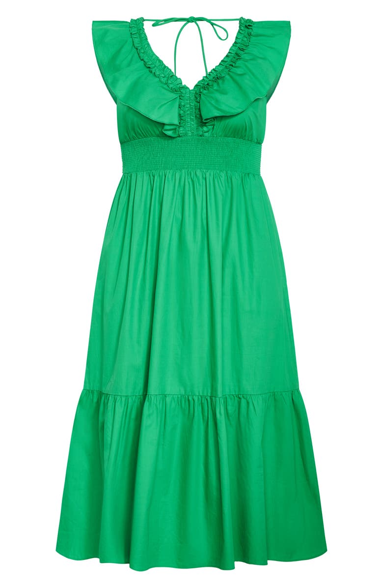 City Chic Kelly Maxi Dress, Alternate, color, Kelly Green