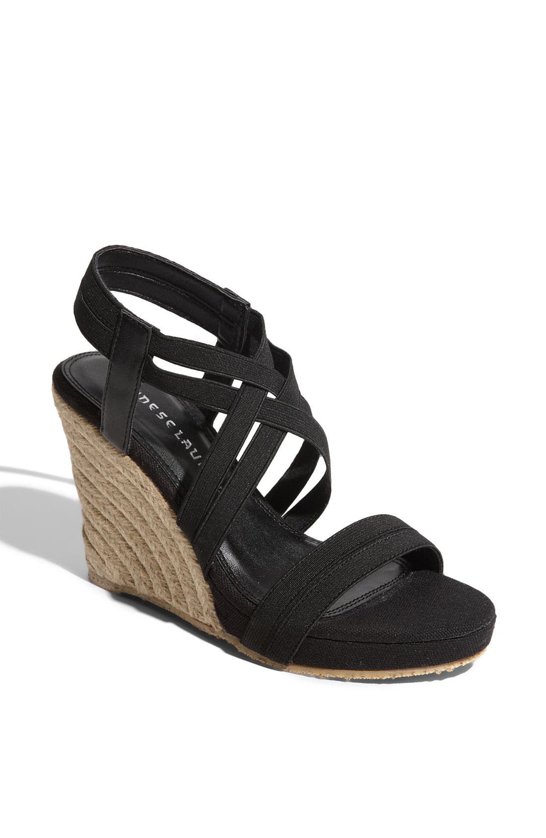 'De Lux' Sandal, Main, color, BLACK