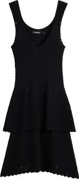 Desigual Pointelle Knit Minidress