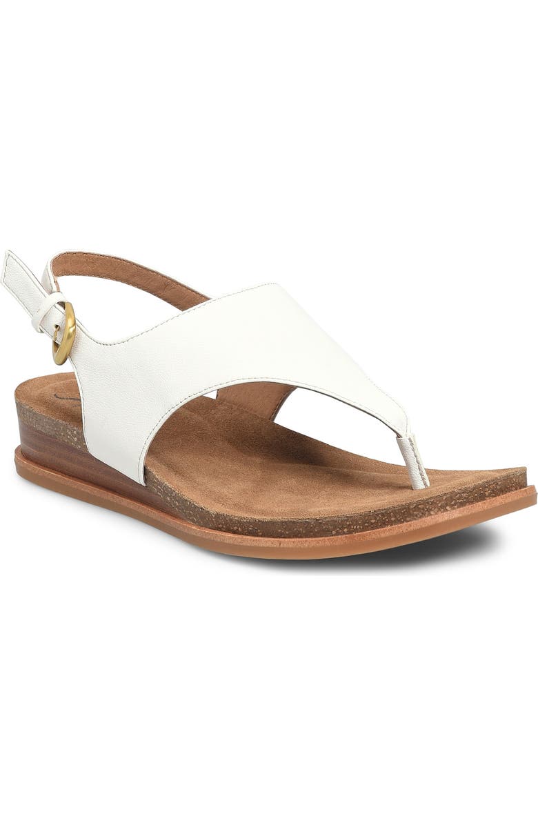 Söfft Penelope Slingback Wedge Sandal, Main, color, True White