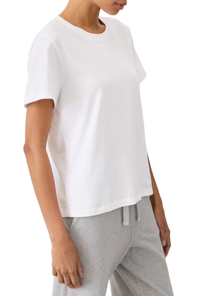 Organic Cotton Women's Softspun Essential Crewneck Tee, Alternate, color, White