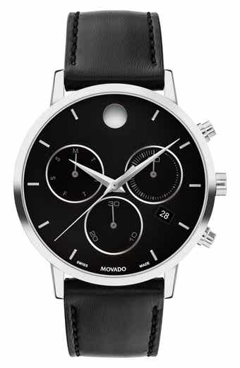 Movado Museum Classic Leather Strap Watch