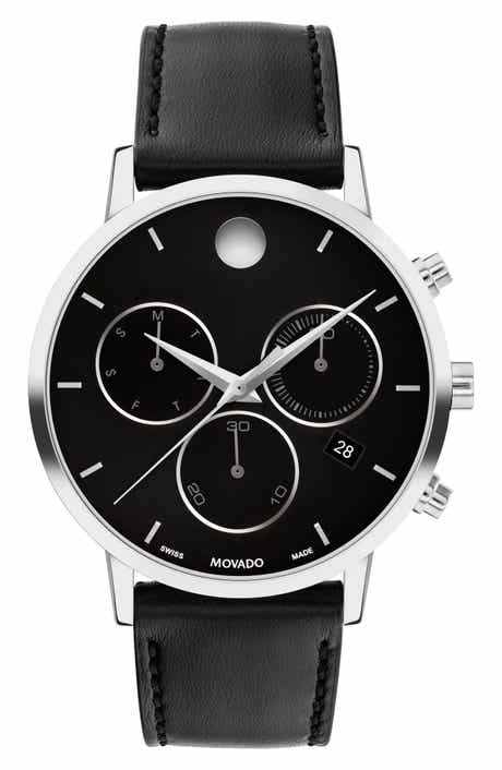 Movado Museum Classic Leather Strap Watch