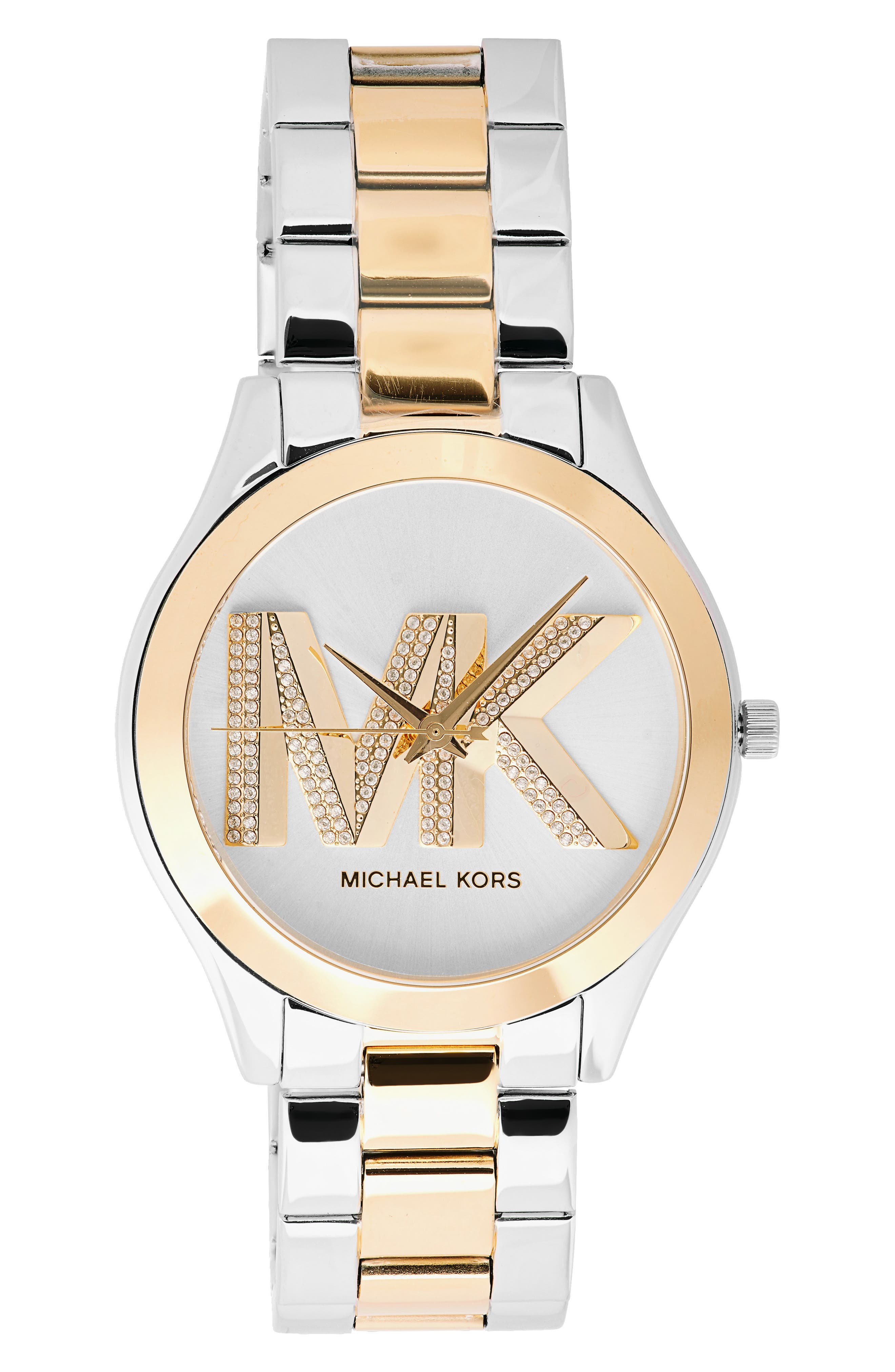 Michael Kors Slim Runway Two-Tone Bracelet Watch, 42mm