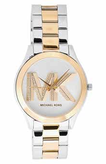 Michael Kors Slim Runway Two-Tone Bracelet Watch, 42mm