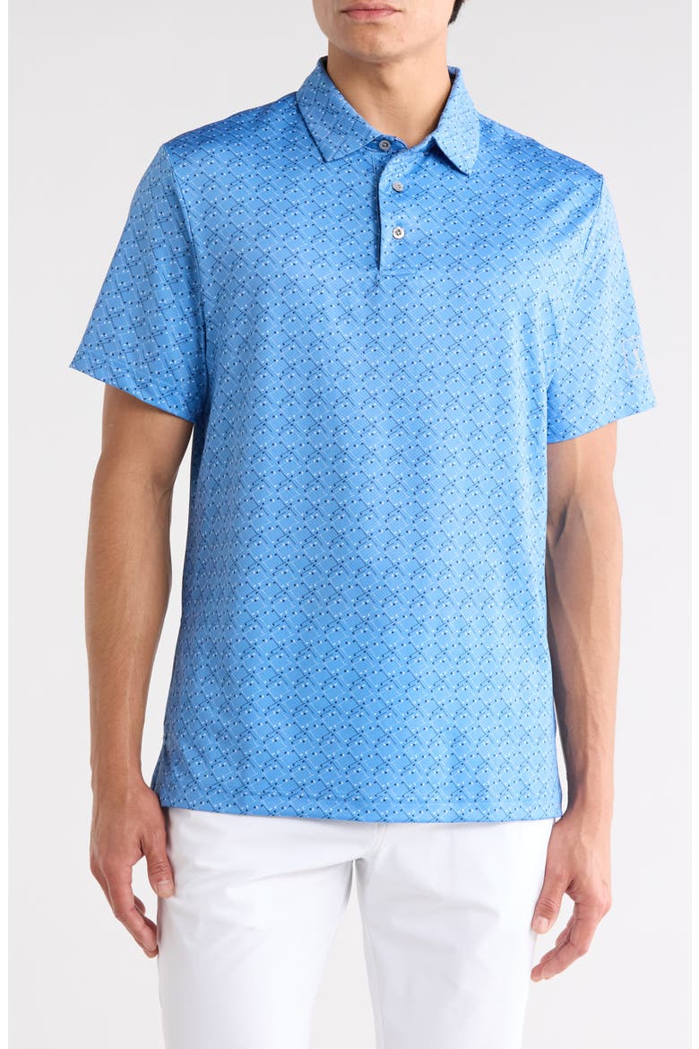 Short Sleeve Club Polo, Main, color, TOP O THE MORNING