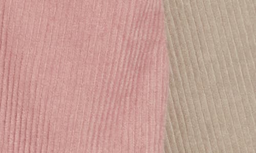 Wishlist Colorblock Corduroy Shacket In Pink