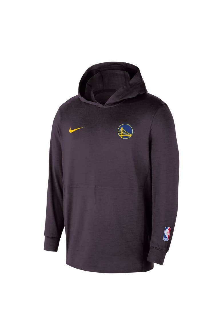 Men's Nike  Black Golden State Warriors Authentic Practice Yoga Restore Dri-Fit Pullover Hoodie, Alternate, color, Black