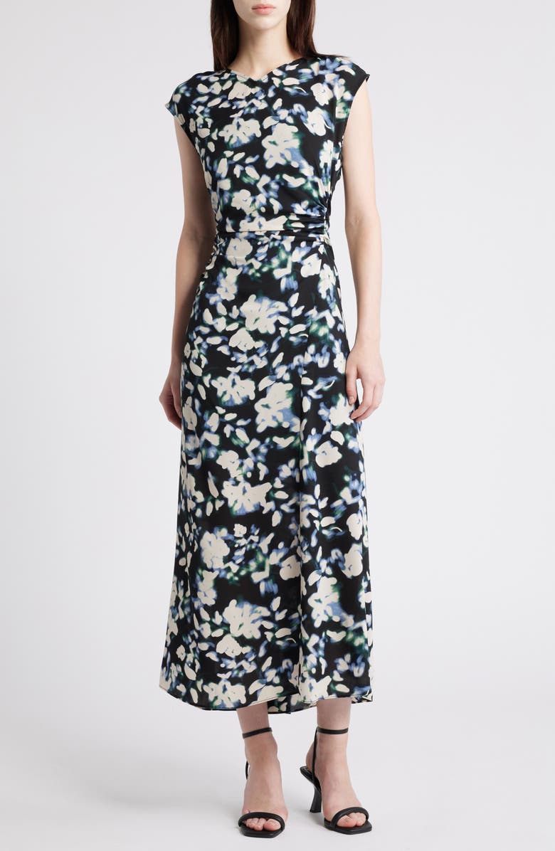 Luxely Blurred Floral Maxi Dress, Alternate, color, 