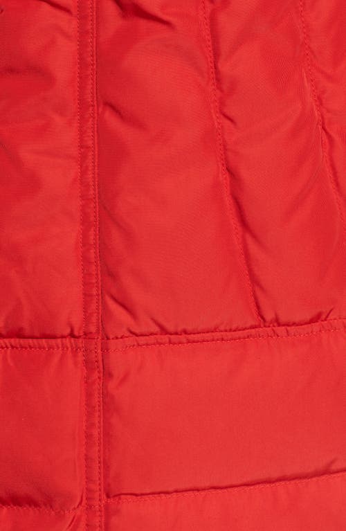 VINCE CAMUTO VINCE CAMUTO DOWN PARKA WITH DETACHABLE HOOD & FAUX FUR TRIM 