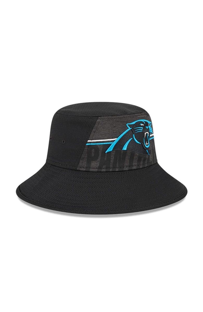 New Era Men's New Era Black Carolina Panthers 2023 NFL Training Camp Stretch Bucket Hat, Alternate, color,