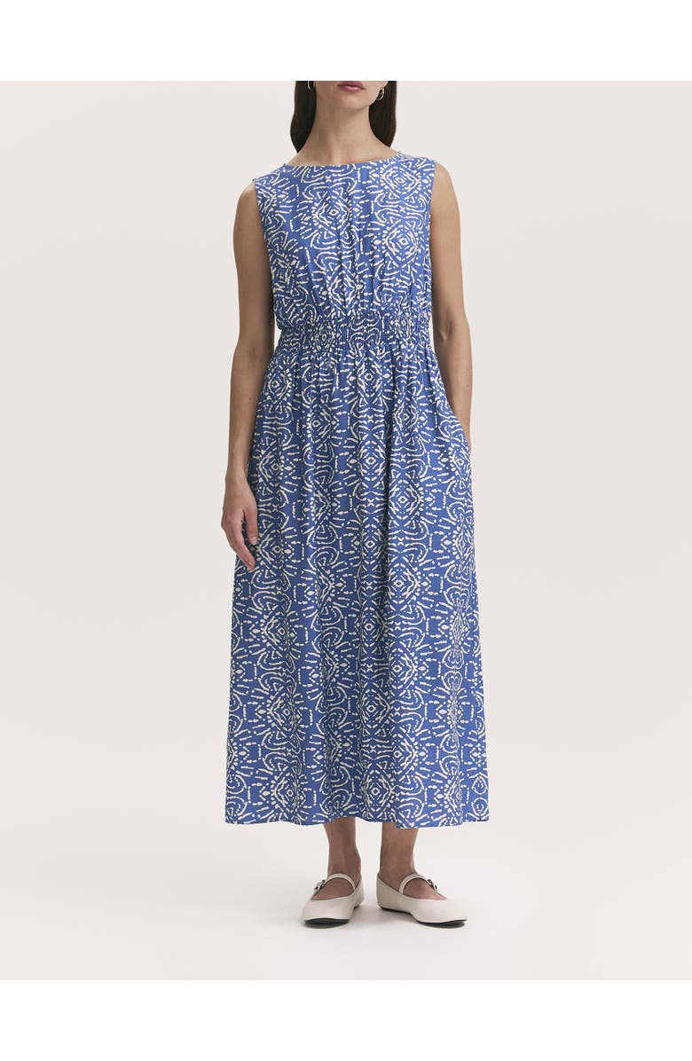 Finery London Willow Floral Sleeveless Midi Dress, Alternate, color, Blue Batik