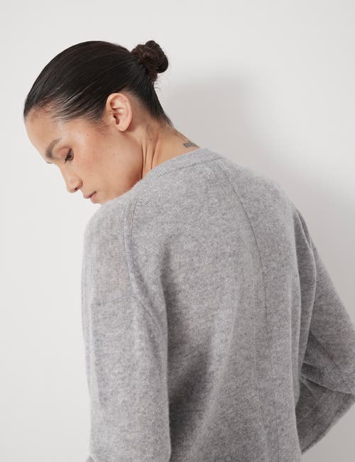 Hush Scarlett Cashmere V Neck Sweater In Gray