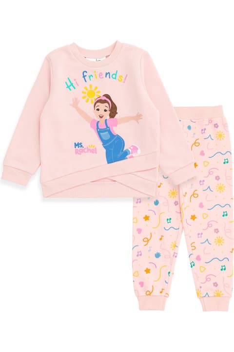 Girls' 2-piece Fleece Sweatshirt And Joggers Set (toddler)