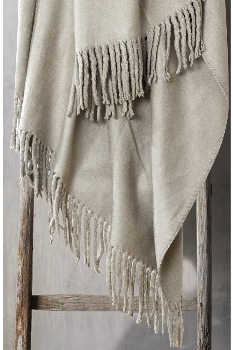 Plaza Silk Blend Throw Blanket, Alternate, color, GRAY