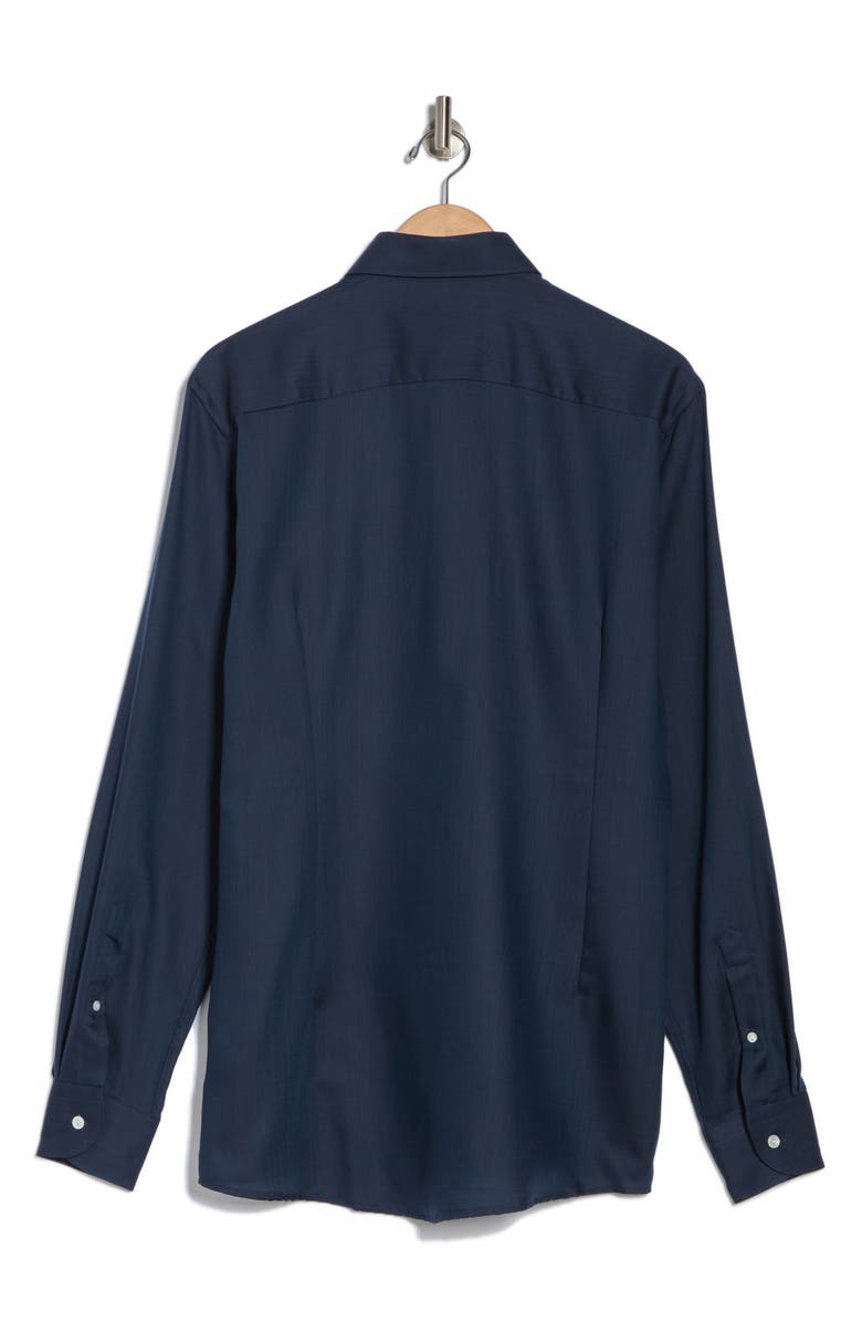 Eton Contemporary Fit Solid Merino Wool Dress Shirt, Alternate, color,