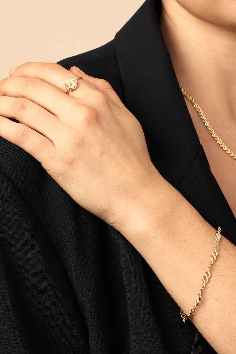10K Yellow Gold Revival Bracelet, Alternate, color, Yellow Gold