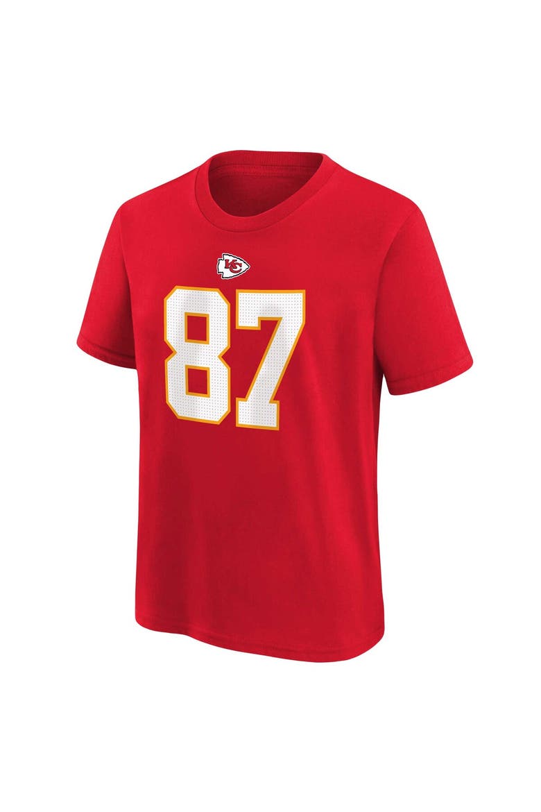 Preschool Nike Travis Kelce Red Kansas City Chiefs Player Name & Number T-Shirt, Alternate, color, Red