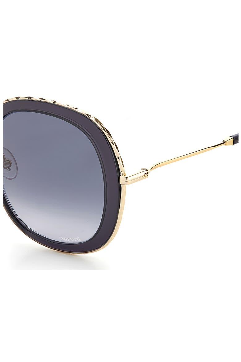 53mm Round Sunglasses, Alternate, color, GREY