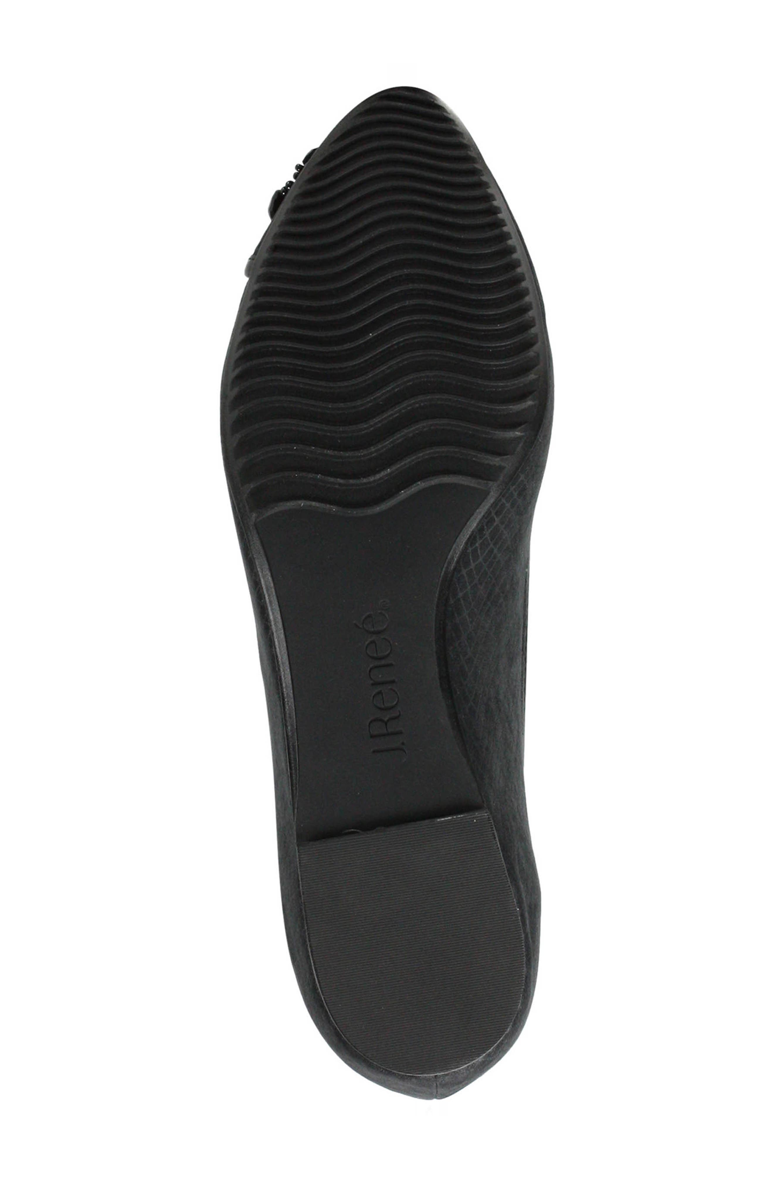 J. Reneé Mallantha Beaded Flower Ballet Flat, Alternate, color, 