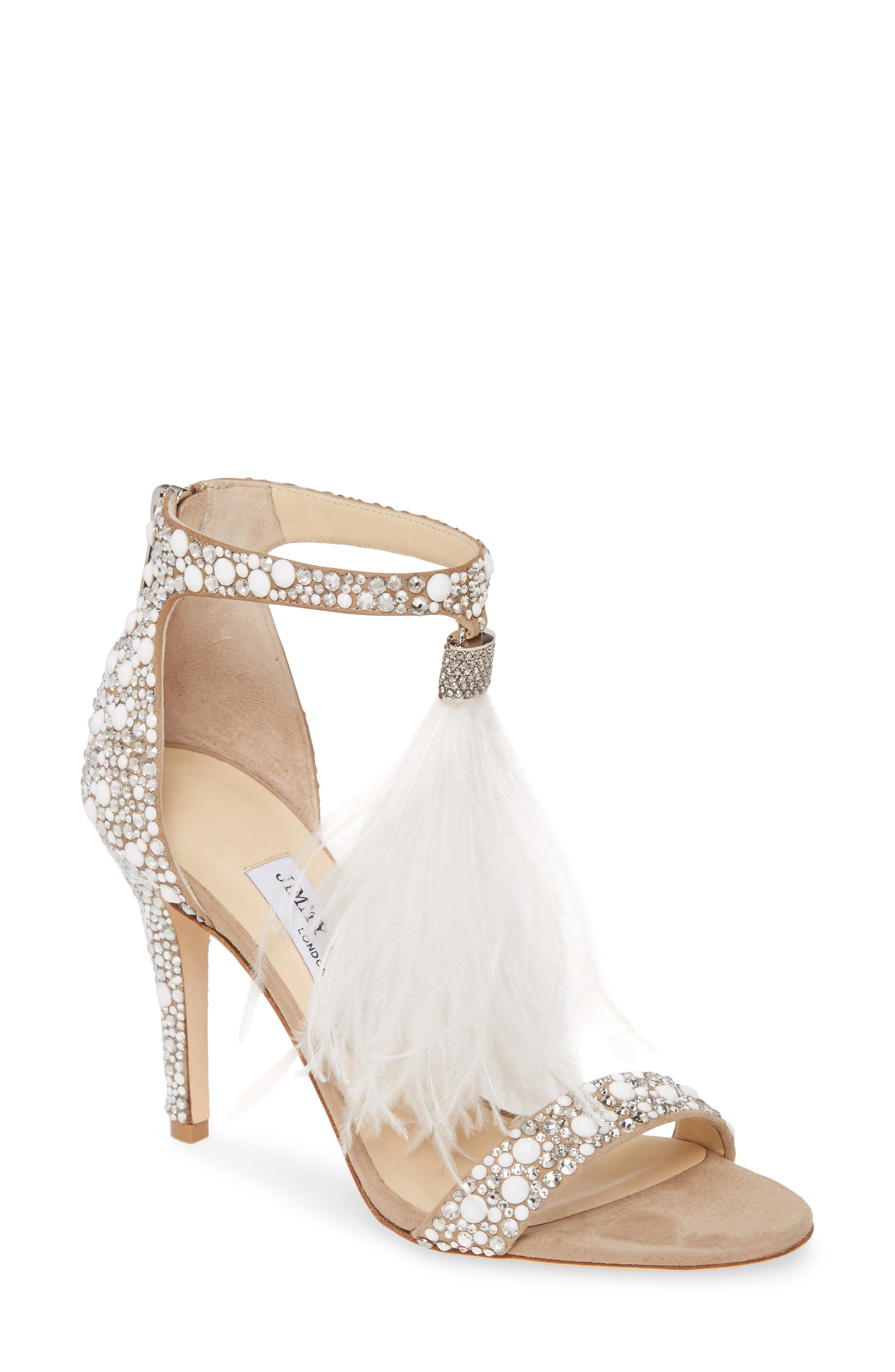 Jimmy Choo Viola Crystal Embellished Ankle Sandal, Main, color, 